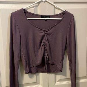 cinched purple top!